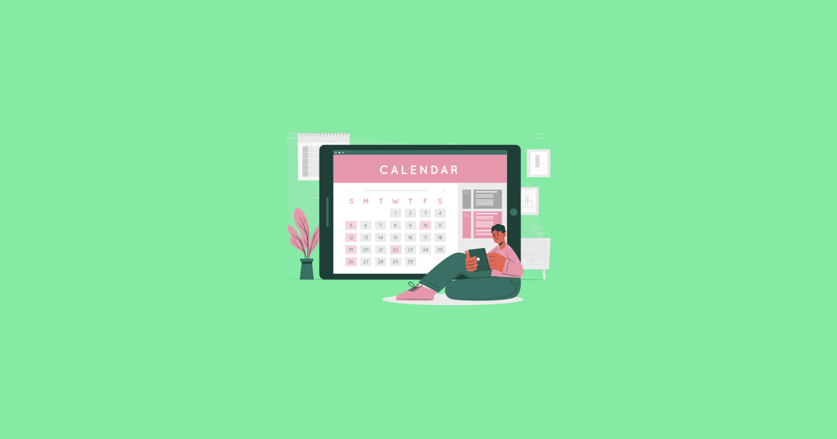 ADHD calendar showing an empty day while a mental task list piles up